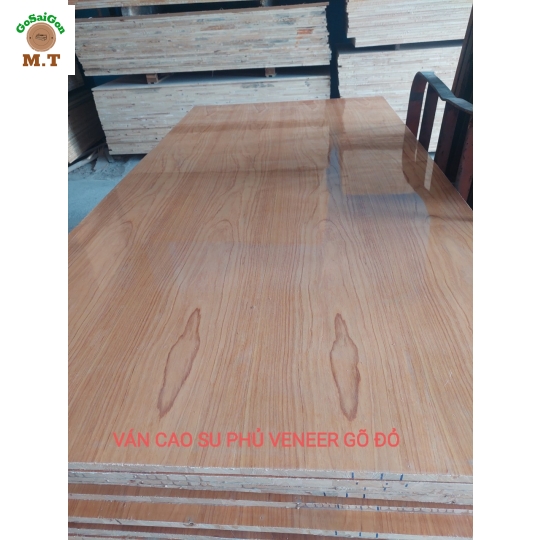 Ván Cao Su Phủ Veneer Gỗ Đỏ